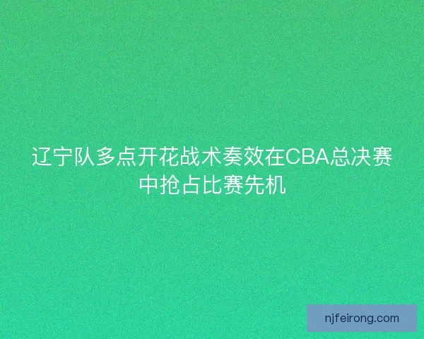 辽宁队多点开花战术奏效在CBA总决赛中抢占比赛先机